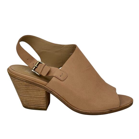 Eileen Fisher Glance Sling Back Heel Sandal Women's SZ 11 Tan Comfort Capsule - Picture 2 of 8